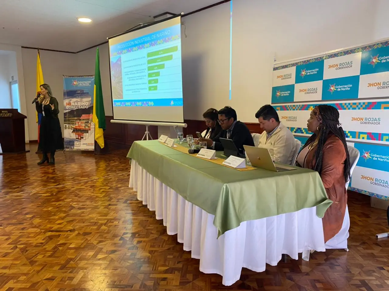 Gobernación de Nariño convocó a Mesa de Cooperación Internacional para atender la emergencia por el bloqueo en la vía Panamericana