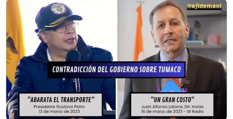 Contradicción en el gobierno nacional frente al impacto del Puerto de Tumaco.