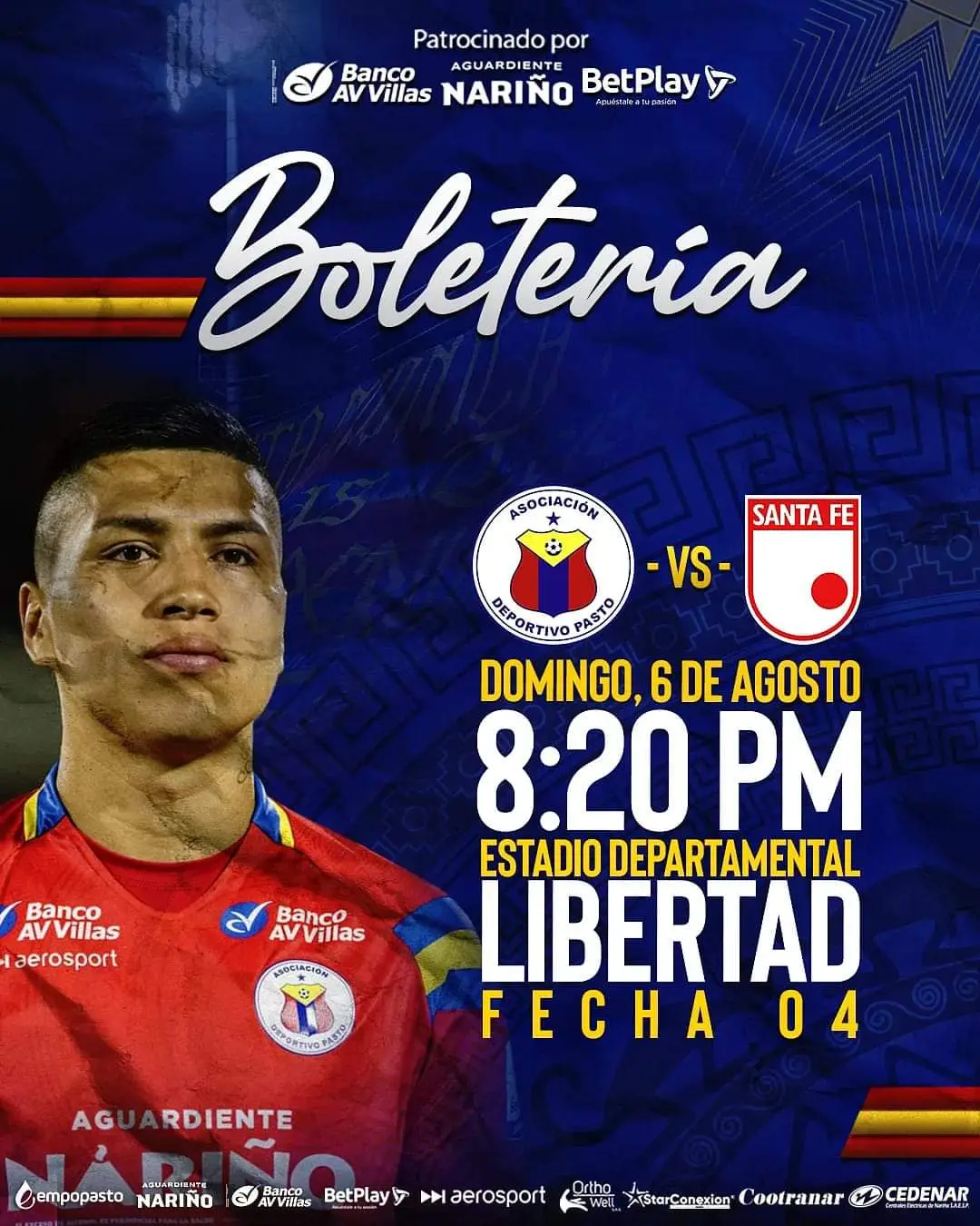 El Deportivo Pasto juega contra Santa Fe este domingo