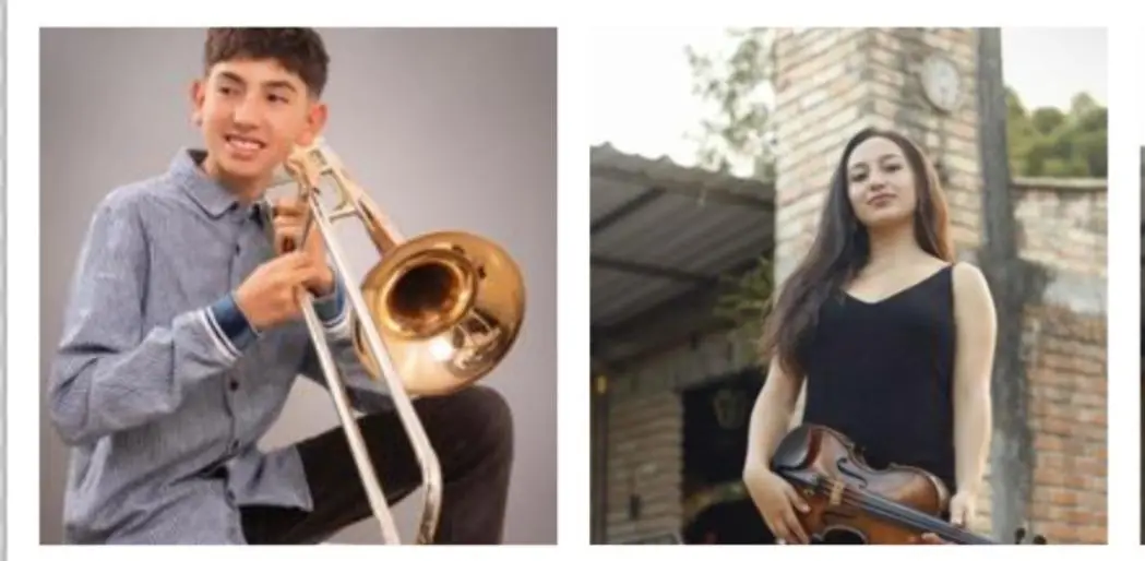 María José y Josué representarán a Colombia en la Orquesta Juvenil Iberoamericana en Uruguay