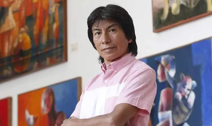 El mundo andino en los pinceles de Olmedo Quimbita