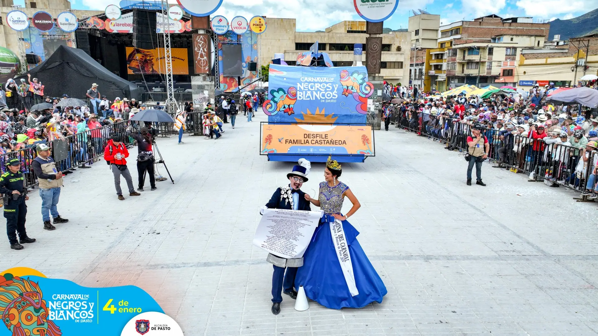 El Carnaval recibió con alegría a la Familia Castañeda