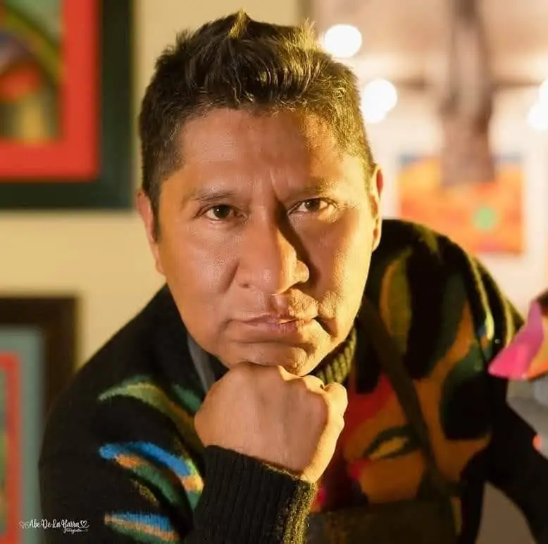 Roberto Mamani Mamani, el llevador de colores.