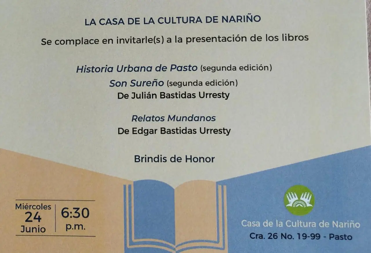 Pasto se reencuentra con su memoria literaria: presentarán obras de Julián y Edgar Bastidas Urresty
