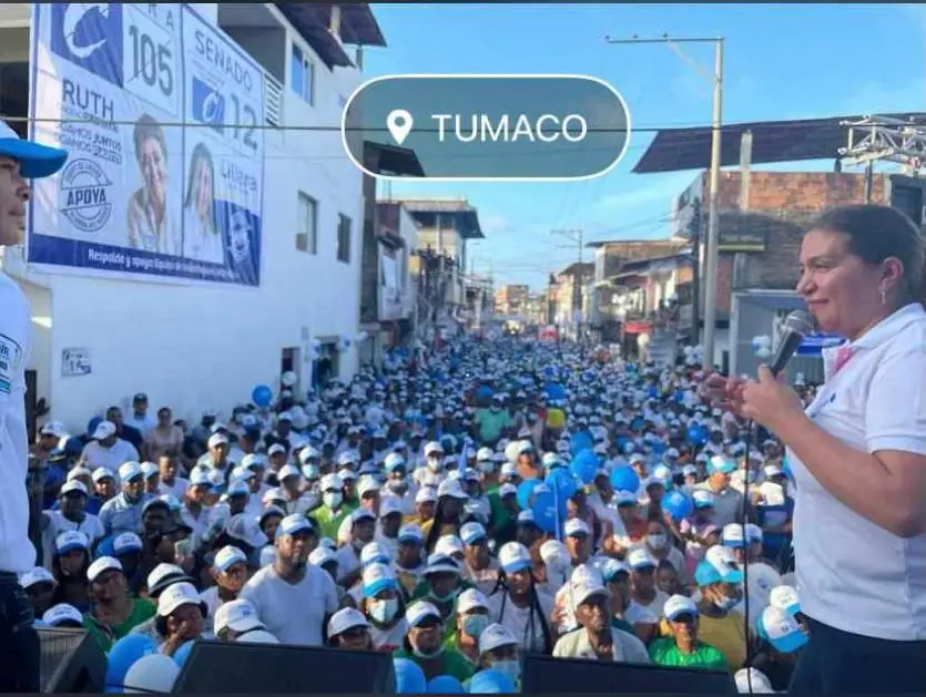 Tumaco se pintó de azul