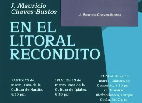 Lanzamiento del libro: En el litoral recóndito, Pazífico, cultura y más