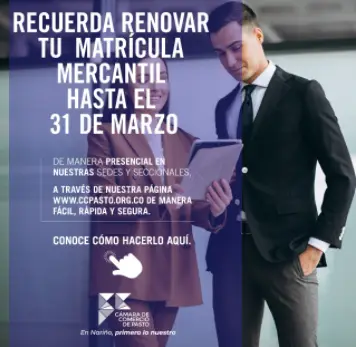 Renueva tu matrícula mercantil y continúa siendo un empresario exitoso