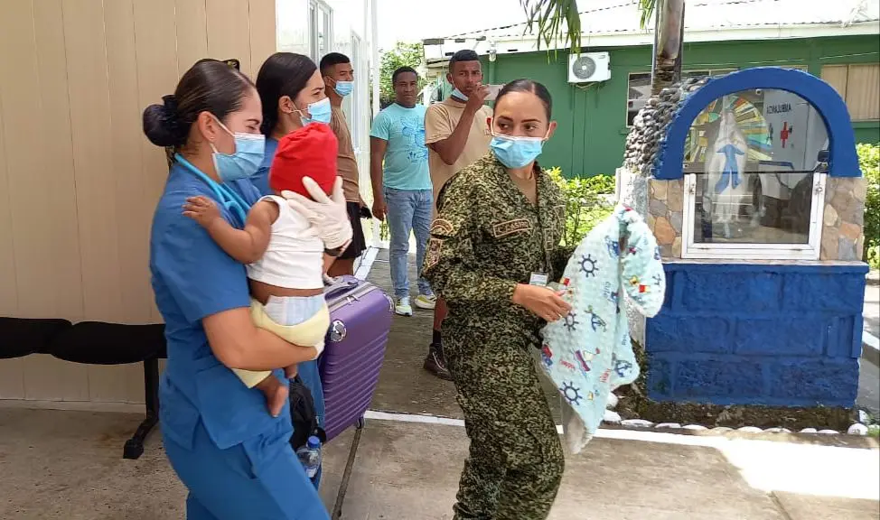 La Fuerza de Tarea Conjunta Hércules salva la vida de un bebe de 4 meses de nacido