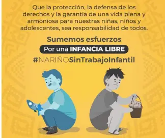 En Nariño se suman esfuerzos por una infancia Libre de Trabajo Infantil