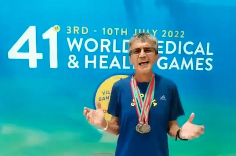 Fabio Arévalo Rosero, logró vestirse de oro en los Juego Mundiales de la Salud