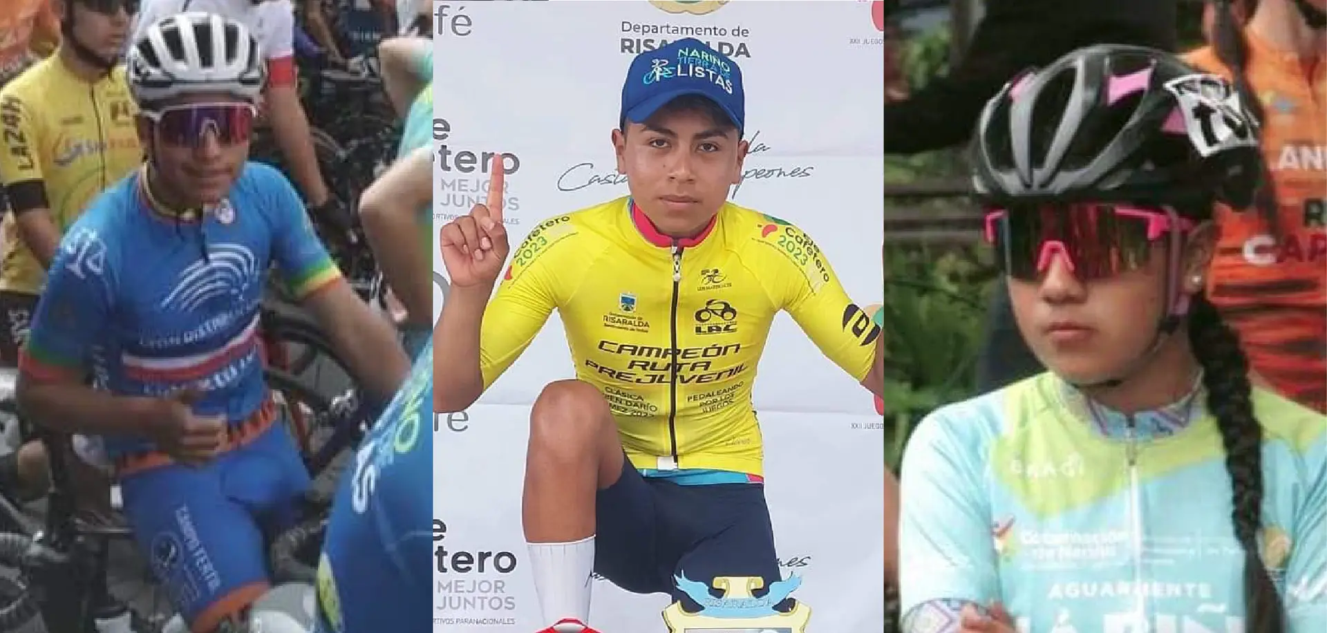Nariñenses se lucieron en carrera ciclística realizada en Risaralda