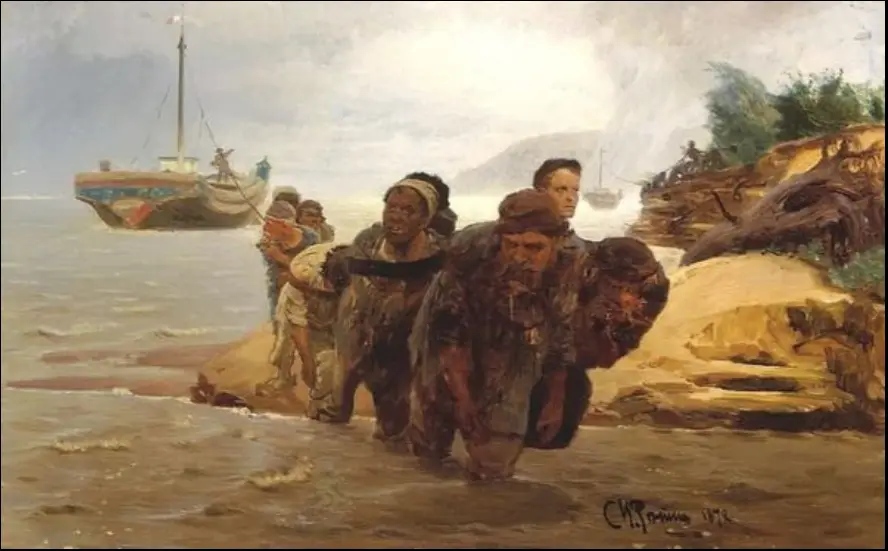 Los sirgadores del Volga.