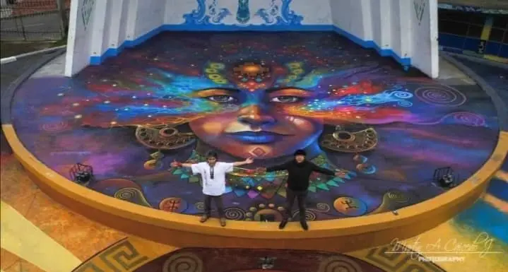 Mural concha acústica Agustín Agualongo, un patrimonio regional.
