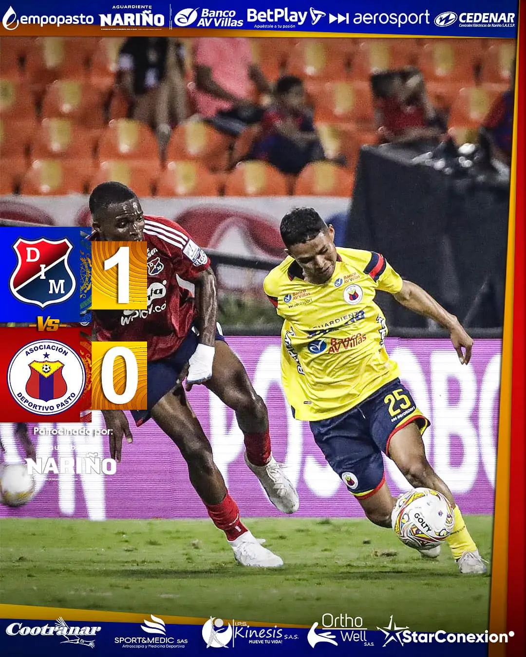 Medellín venció al Deportivo Pasto