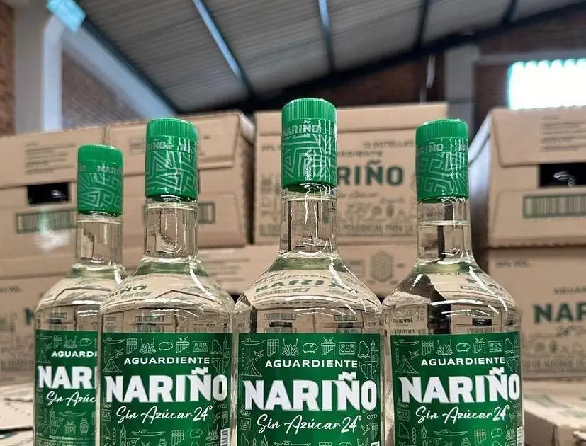 Más de un millón de botellas de Aguardiente Nariño se encuentran embodegadas.