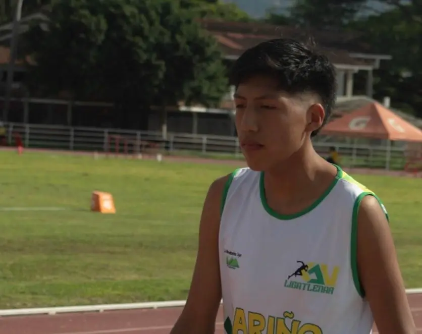 Alejandro Urbano: una promesa del atletismo nariñense en campeonato nacional